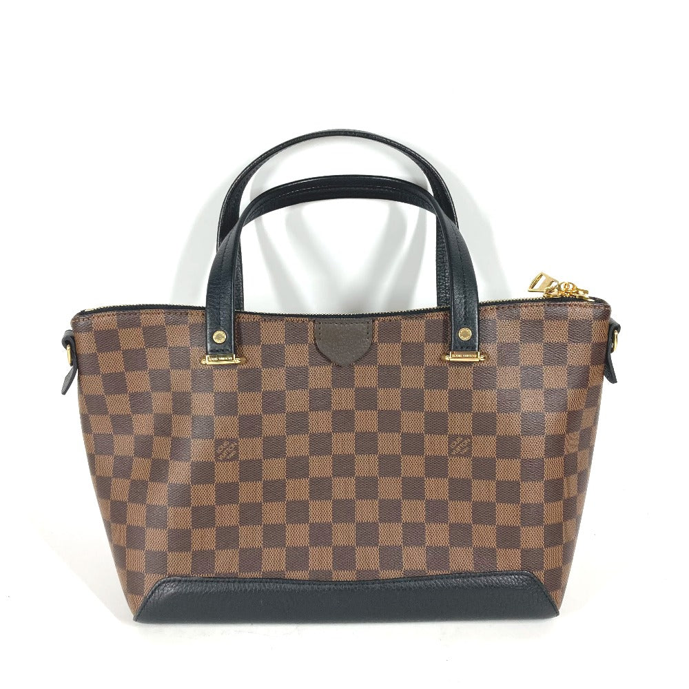 Louis Vuitton Shoulder Bag N41014 Damier Canvas Brown Damier Hyde Park Women Used Authentic