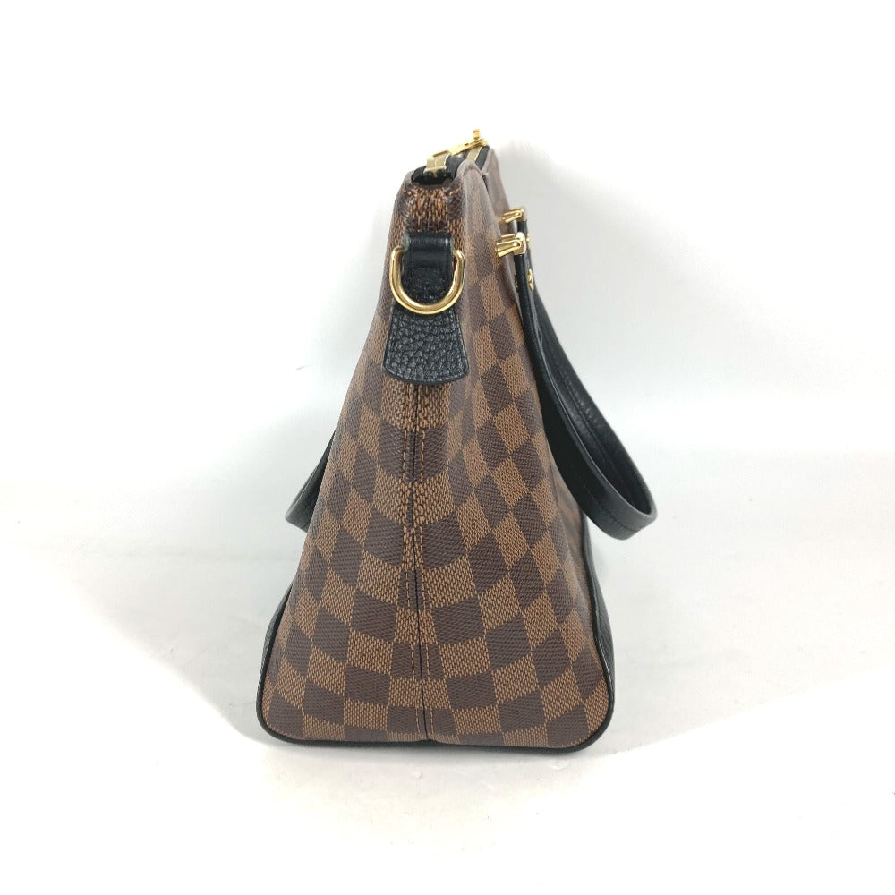 Louis Vuitton Shoulder Bag N41014 Damier Canvas Brown Damier Hyde Park Women Used Authentic