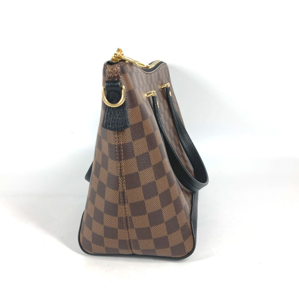 Louis Vuitton Shoulder Bag N41014 Damier Canvas Brown Damier Hyde Park Women Used Authentic