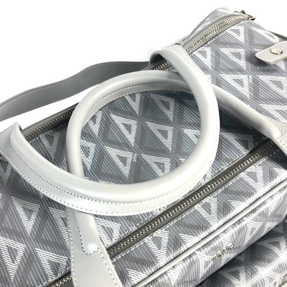 Dior Shoulder Bag 1 Esdu035 Cdp H42 E Canvas, Leather Gray Cd Diamond Dior Hit The Road Pet Carrier Bag Unisex(unisex) Used Authentic