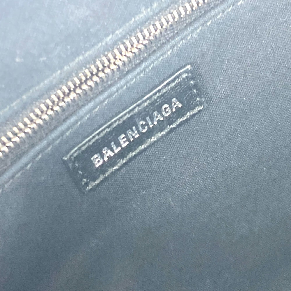 Balenciaga Clutch Bag 618895 Leather Blue Cloud Xs Logo Cloud Women Secondhand Authentic