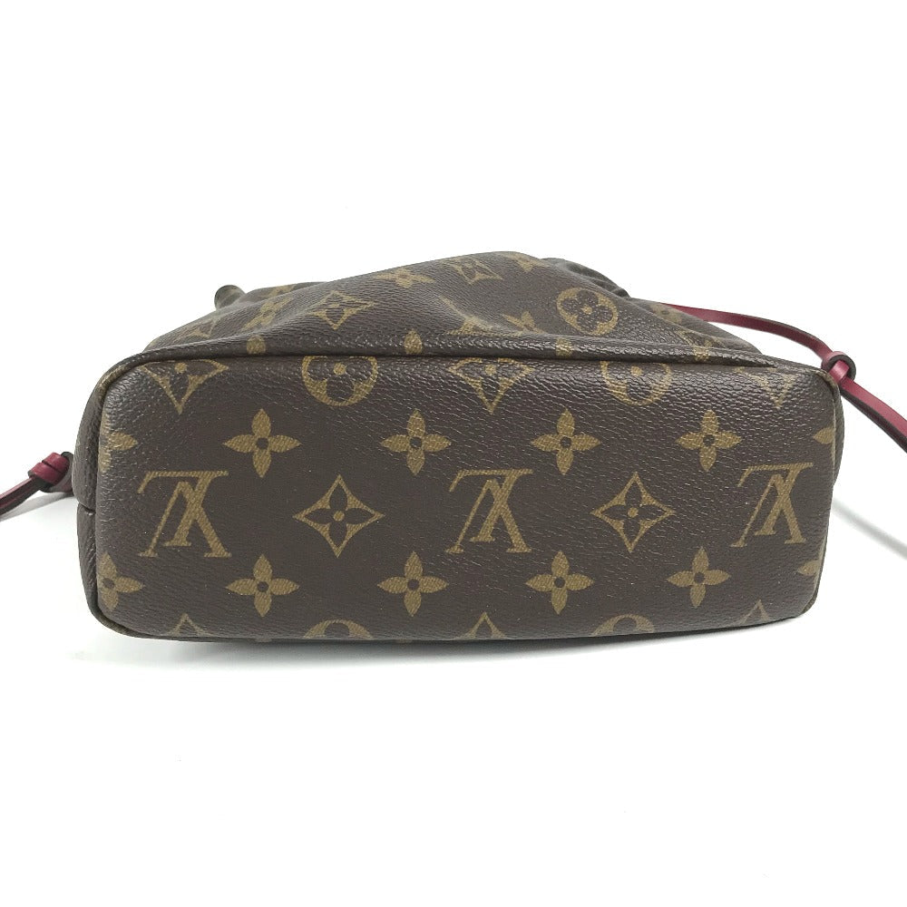 Louis Vuitton Pouch M43445 Monogram Canvas Brown Monogram Drawstring Bag Posh Noe Women Used Authentic