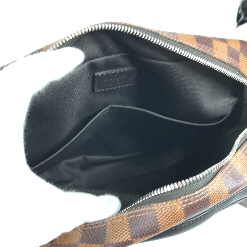 Louis Vuitton Shoulder Bag N42704 Damier Canvas Brown Damier Dinos Chapman Nil Pm Mens Used Authentic