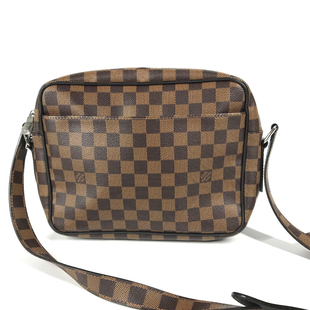 Louis Vuitton Shoulder Bag N42704 Damier Canvas Brown Damier Dinos Chapman Nil Pm Mens Used Authentic