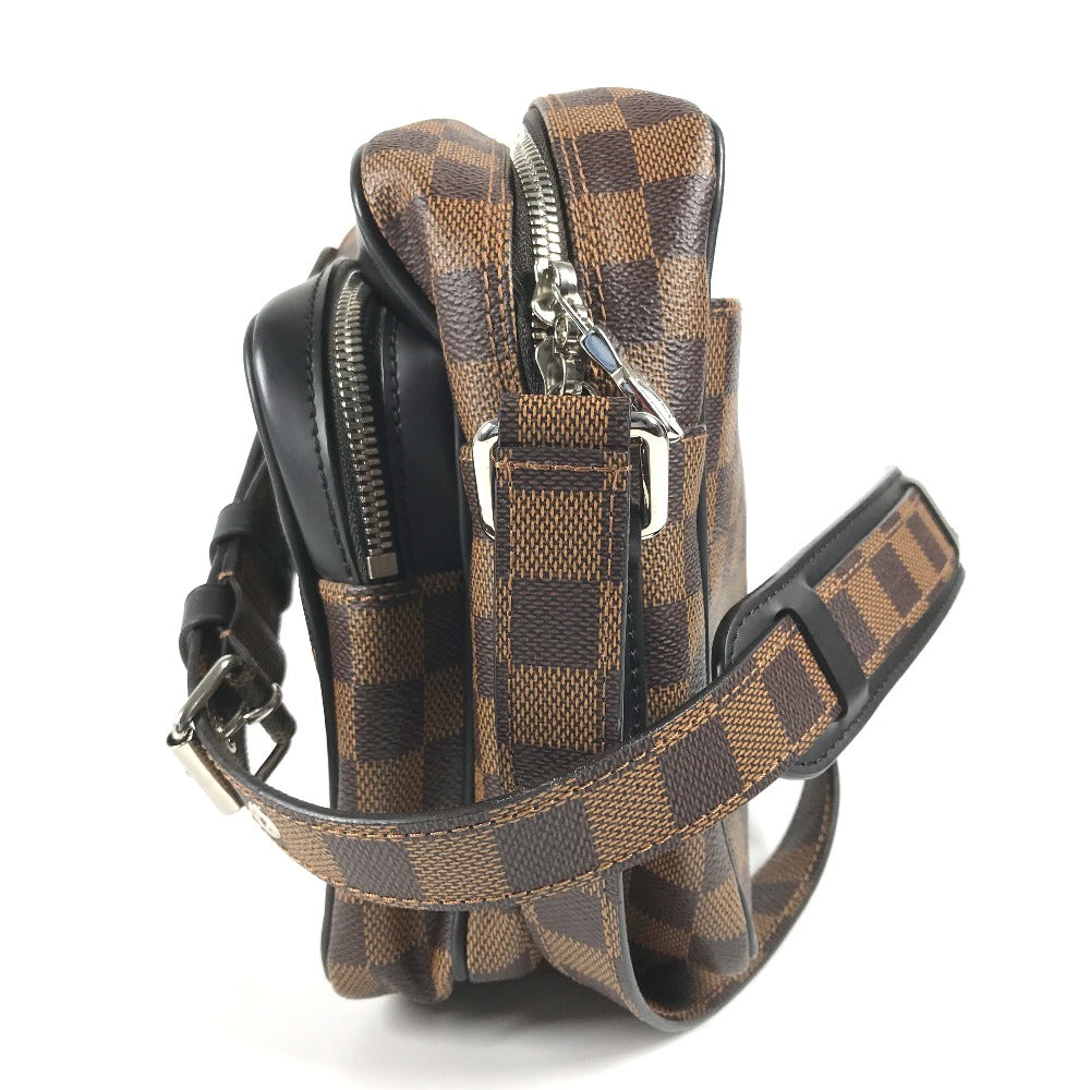 Louis Vuitton Shoulder Bag N42704 Damier Canvas Brown Damier Dinos Chapman Nil Pm Mens Used Authentic