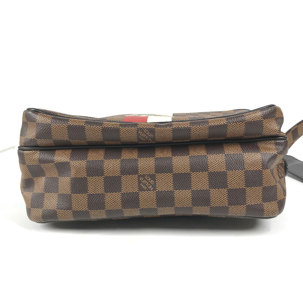 Louis Vuitton Shoulder Bag N42704 Damier Canvas Brown Damier Dinos Chapman Nil Pm Mens Used Authentic