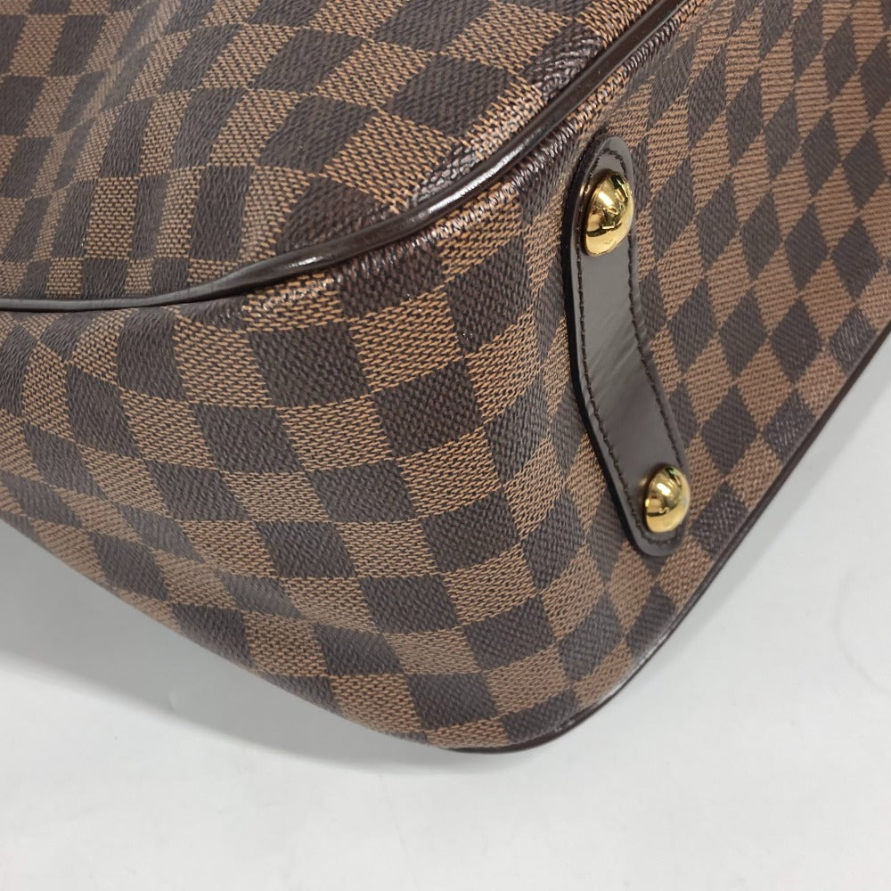 Louis Vuitton Tote Bag N41177 Damier Canvas Brown Damier Hippopotamus Roseberry Women Used Authentic