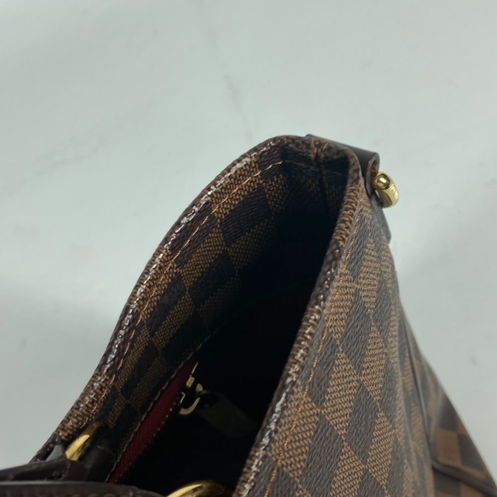 Louis Vuitton Tote Bag N41177 Damier Canvas Brown Damier Hippopotamus Roseberry Women Used Authentic