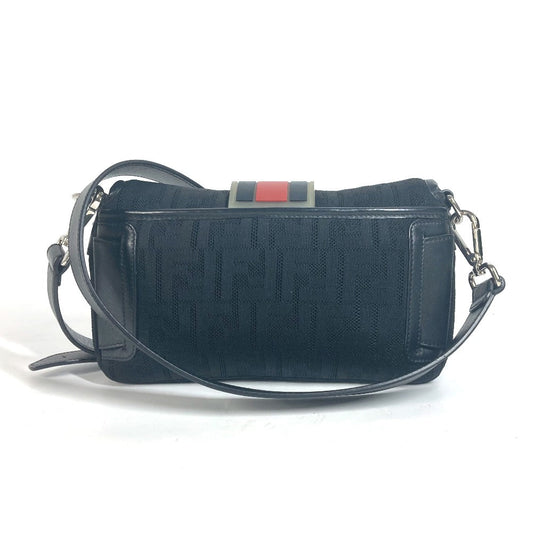 Fendi Shoulder Bag 7 Va472 Mesh, Leather, Rubber Black Mesh Mamma Bucket Mens Used Authentic