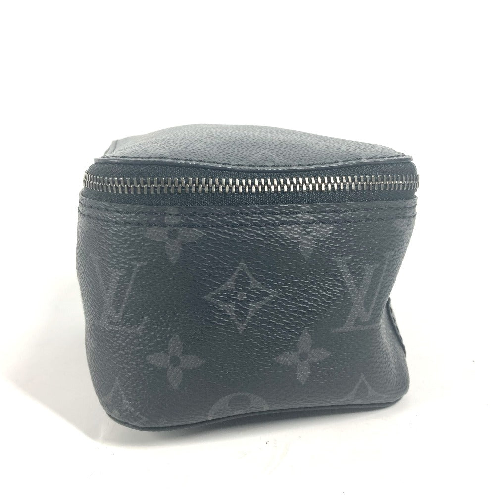 Louis Vuitton Pouch M44697 Monogram Eclipse Canvas Black Monogram Eclipse Cube De Langemont Pm Women Used Authentic