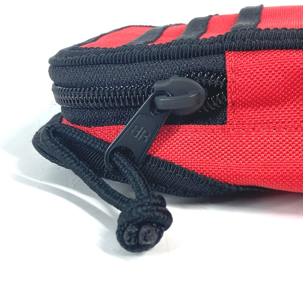 Balenciaga Pouch 6559472 Nylon Red Explorer Explorer Arm Phone Holder Women Used Authentic