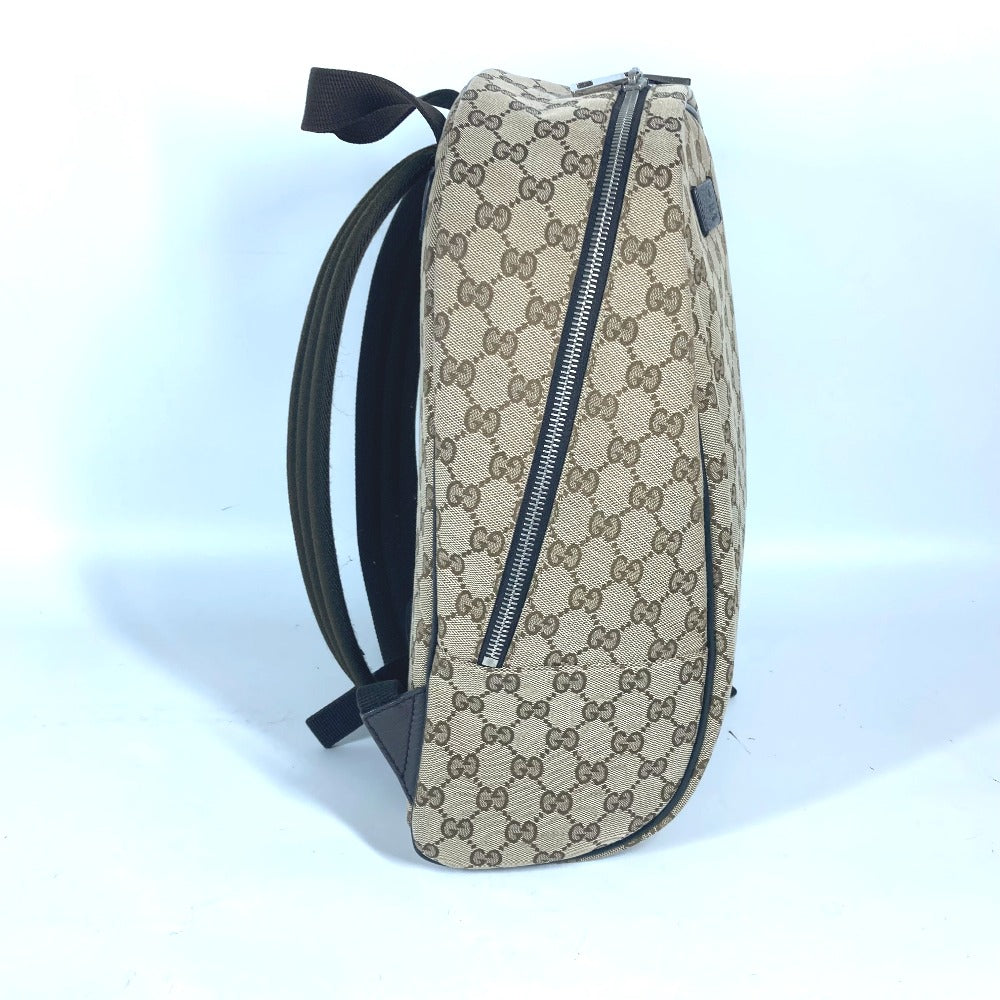 Gucci Backpack 449906 Gg Canvas / Leather Beige Gg Backpack Unisex(unisex) Used Authentic