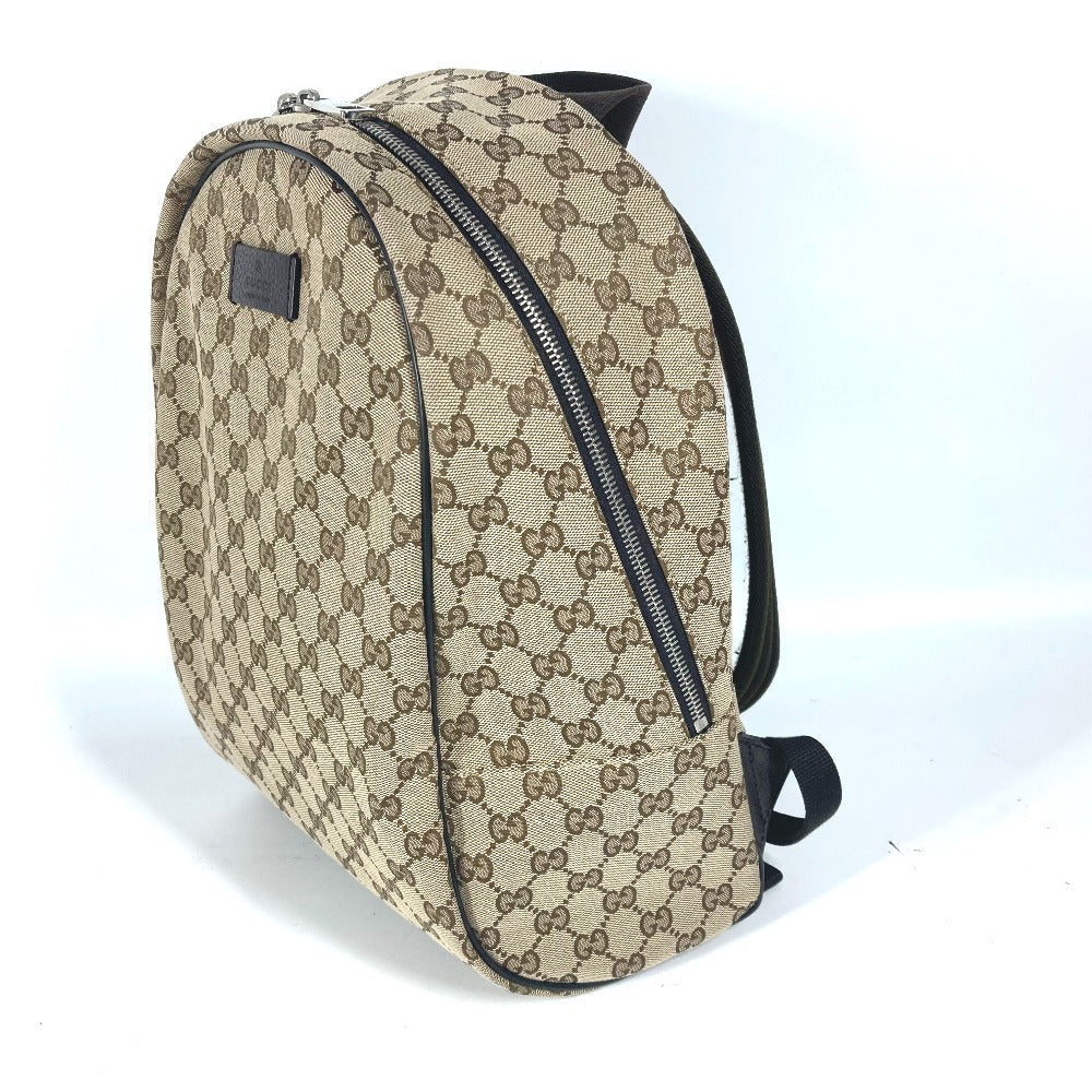 Gucci Backpack 449906 Gg Canvas / Leather Beige Gg Backpack Unisex(unisex) Used Authentic