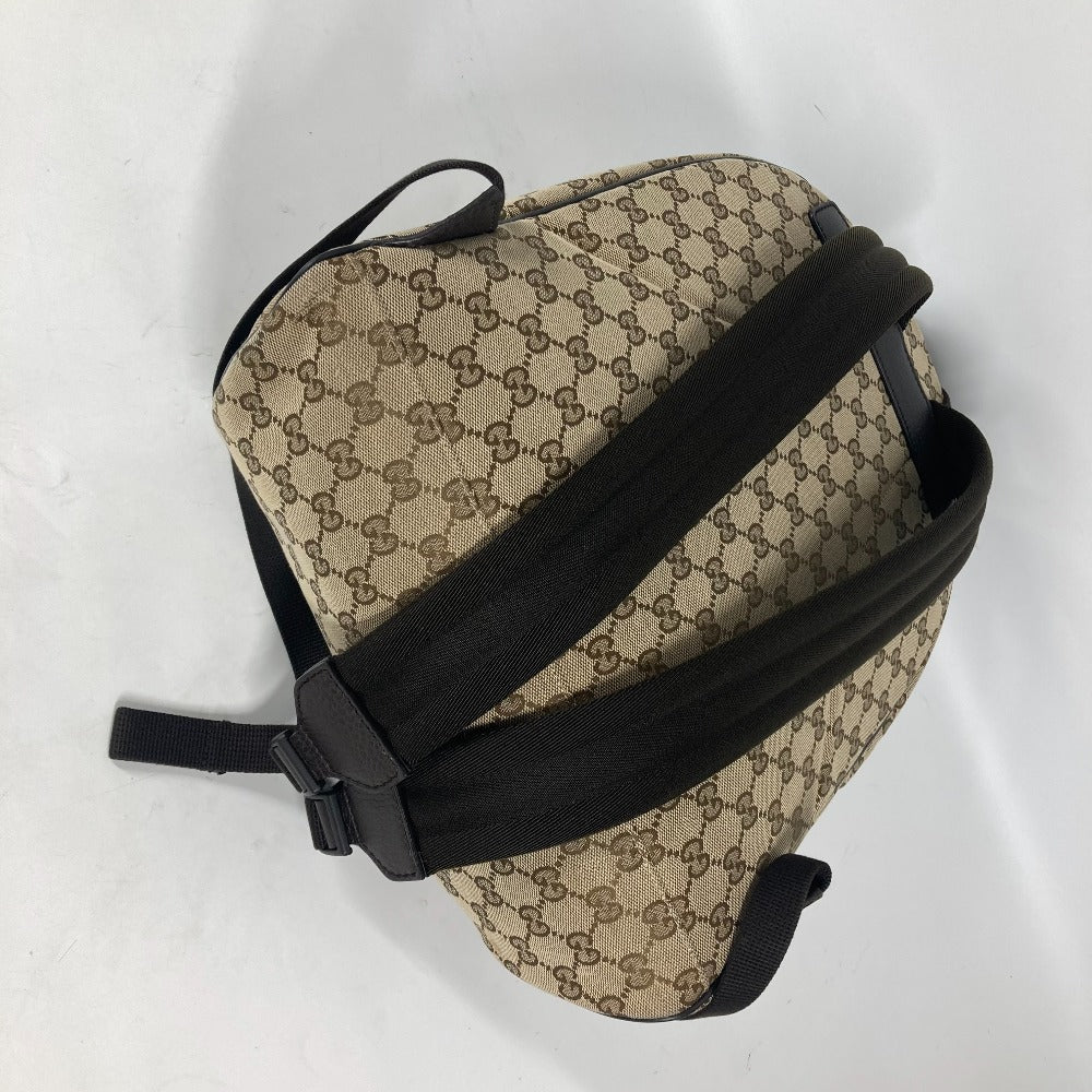 Gucci Backpack 449906 Gg Canvas / Leather Beige Gg Backpack Unisex(unisex) Used Authentic