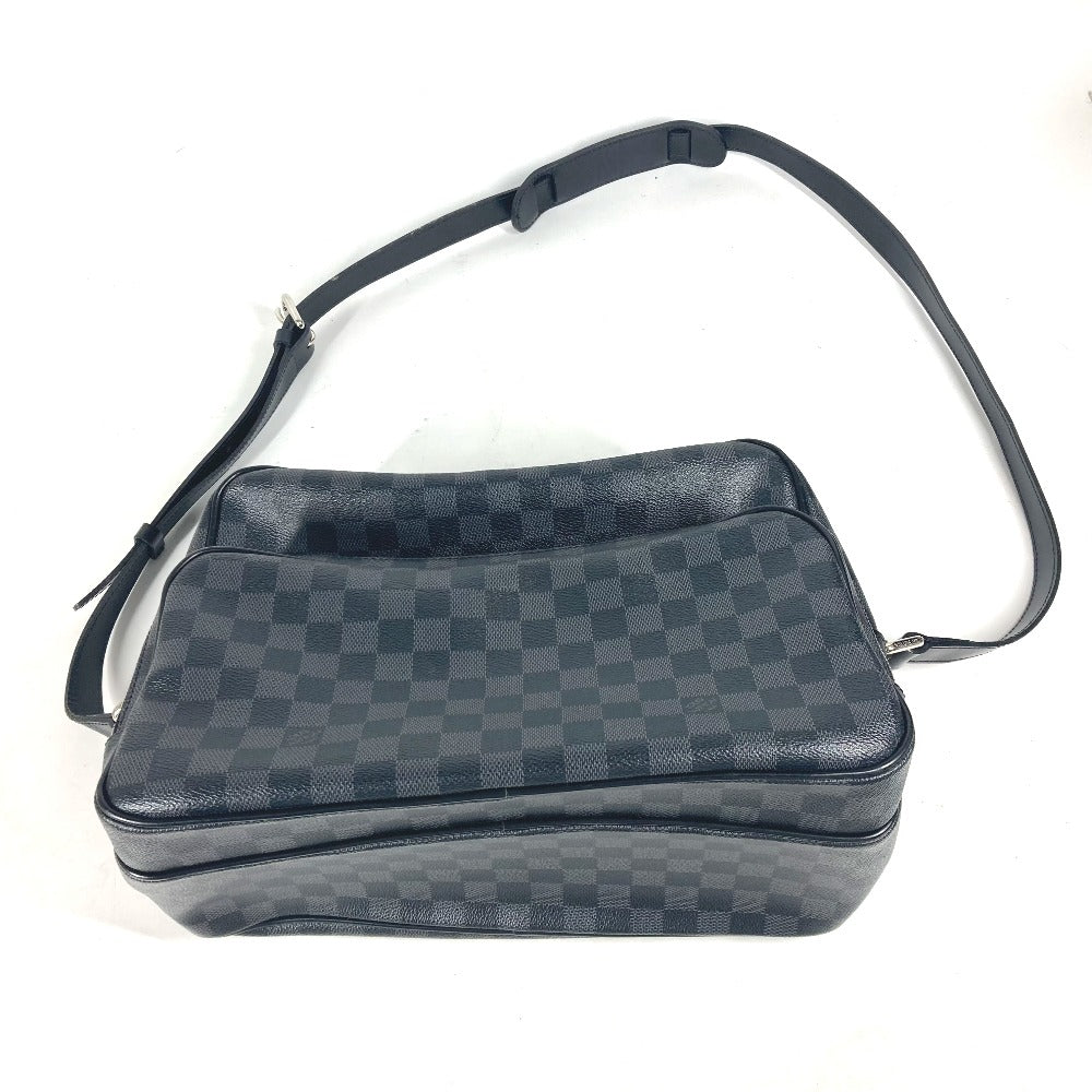 Louis Vuitton Shoulder Bag N45252 Damier Grafitto Canvas Black Damier Grafitte Io Mens(unisex) Used Authentic