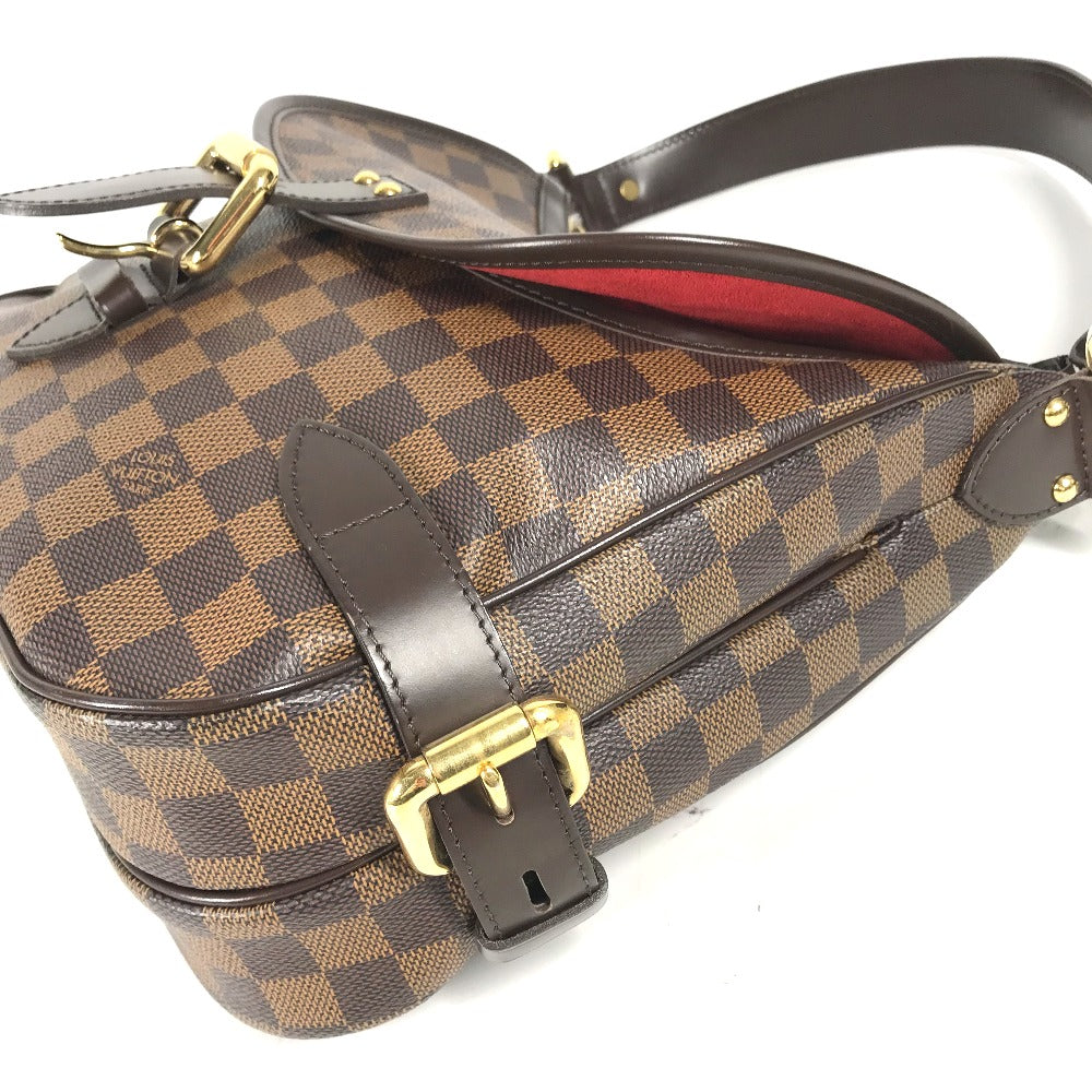 Louis Vuitton Shoulder Bag N51200 Damier Canvas Brown Damier Highbury Women Used Authentic