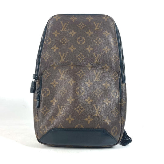 Louis Vuitton Sling Bag M45897 Monogram Canvas Brown Monogram Macacer Avenue Sling Bag Unisex(unisex) Used Authentic