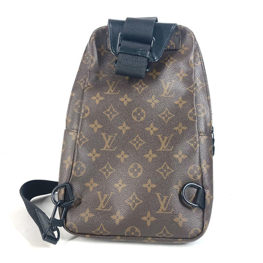 Louis Vuitton Sling Bag M45897 Monogram Canvas Brown Monogram Macacer Avenue Sling Bag Unisex(unisex) Used Authentic