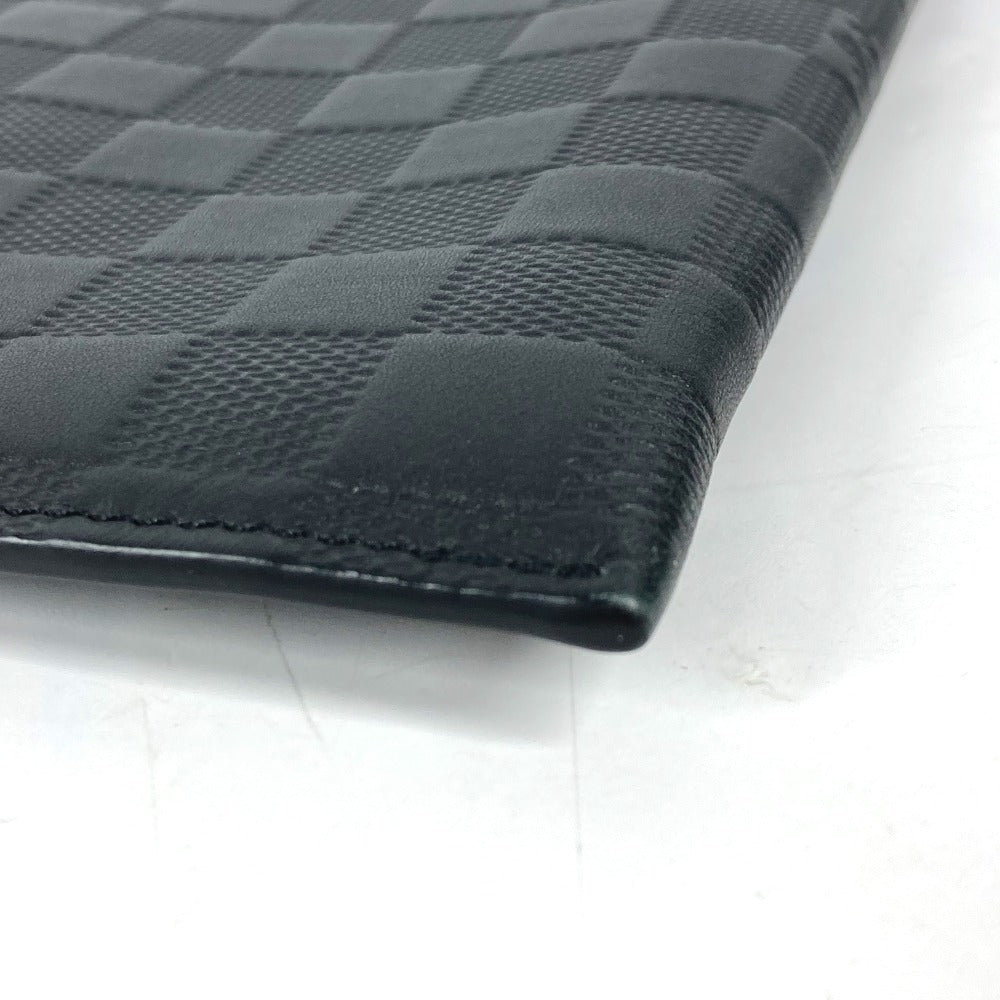 Louis Vuitton Clutch Bag N60112 Damier Anfini Leather Black Damier Anfini Pochette Discovery Mens Used Authentic