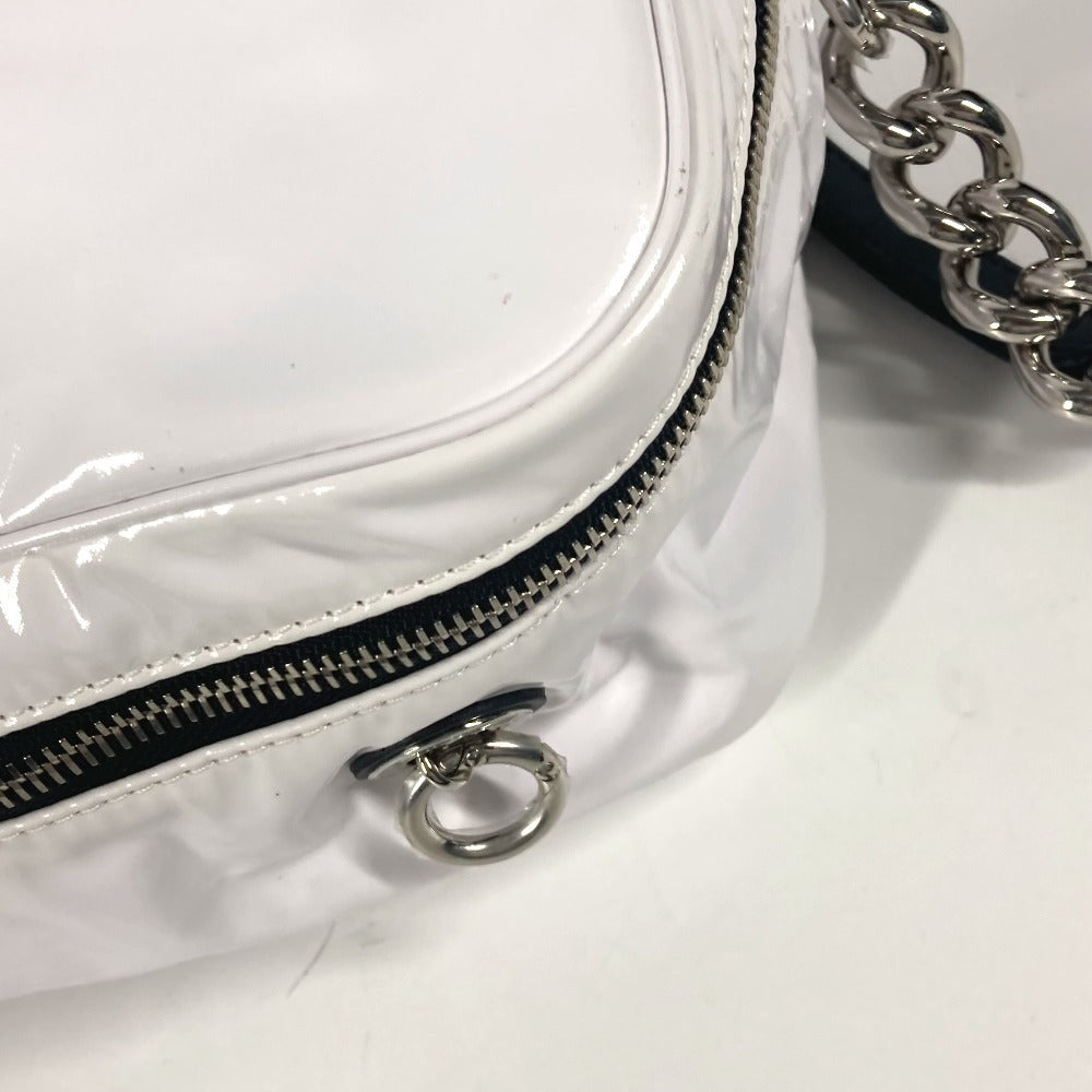 Chanel Shoulder Bag Pvc White La Pausa La Pausa Cc Coco Mark Logo Women Used Authentic