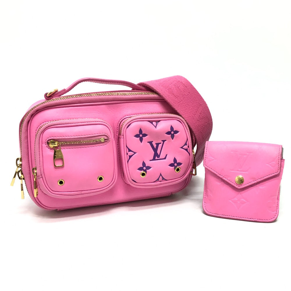 Louis Vuitton Shoulder Bag M59244 Leather Pink Utility Cross Sling Bag