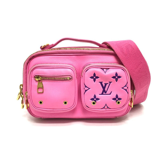 Louis Vuitton Shoulder Bag M59244 Leather Pink Utility Cross Sling Bag