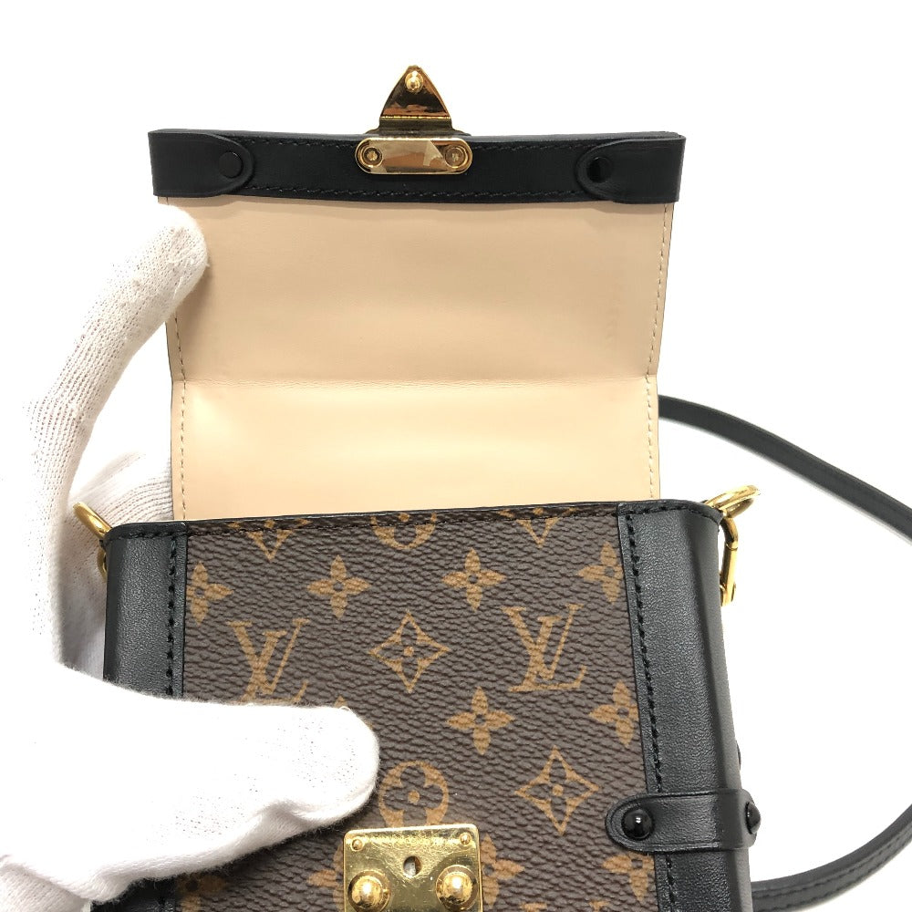 Louis Vuitton Shoulder Bag M63913 Monogram Canvas Brown Monogram Pochette Trunk Vertical