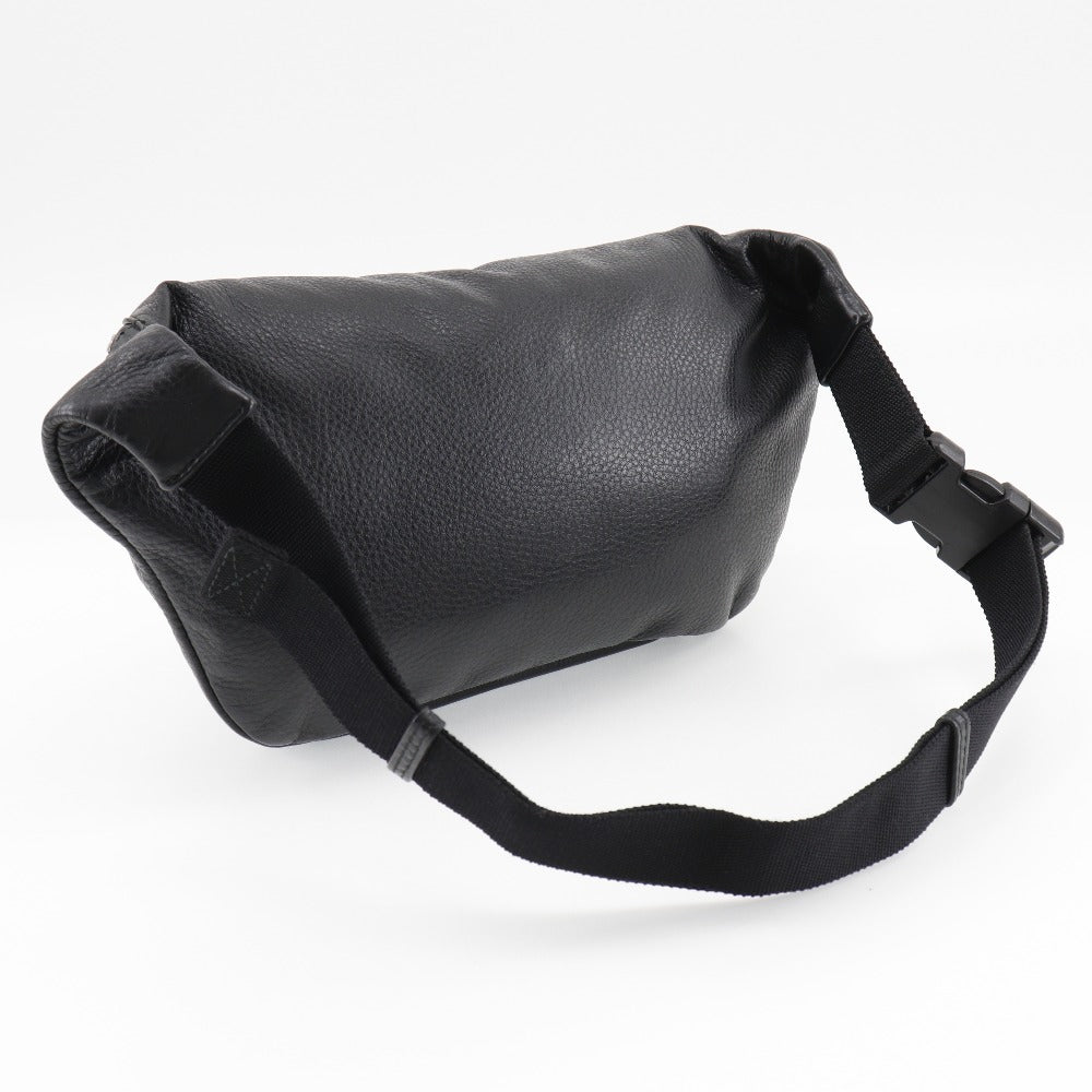 Balenciaga Waist Bag 529765 Dlq4 N 1000 Leather Black Every Day Unisex(unisex) Used Authentic