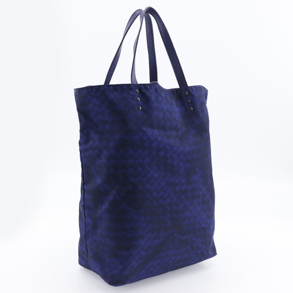 Bottegaveneta Tote Bag Nylon Navy Blue Intrusion Unisex(unisex) Used Authentic