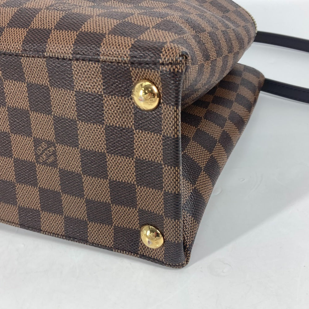 Louis Vuitton Handbag N41582 Damier Canvas Brown Damier Brompton Women Used Authentic