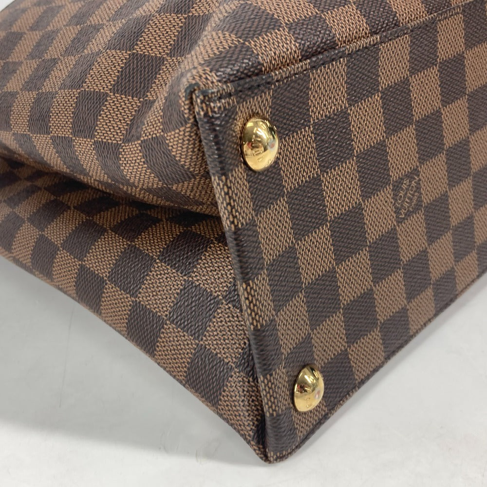 Louis Vuitton Handbag N41582 Damier Canvas Brown Damier Brompton Women Used Authentic