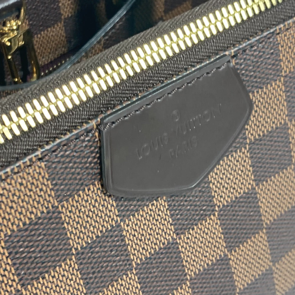 Louis Vuitton Handbag N41582 Damier Canvas Brown Damier Brompton Women Used Authentic