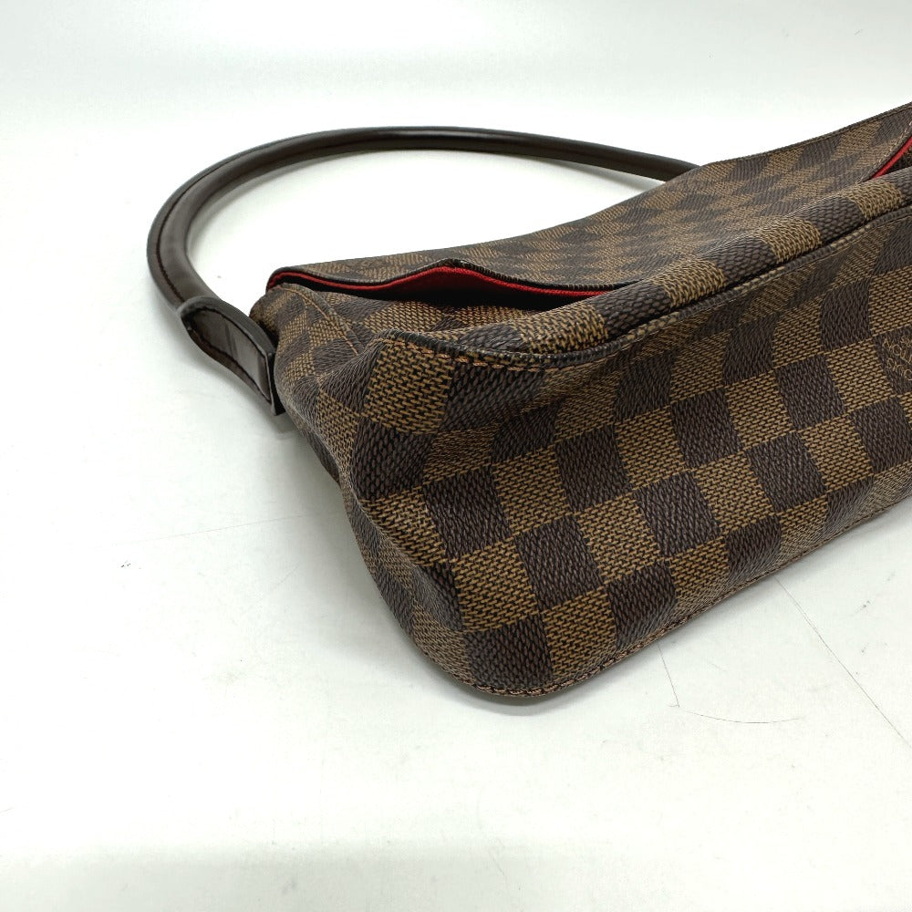 Louis Vuitton Tote Bag N51158 Damier Canvas Brown Damier Mini Looping Women Used Authentic