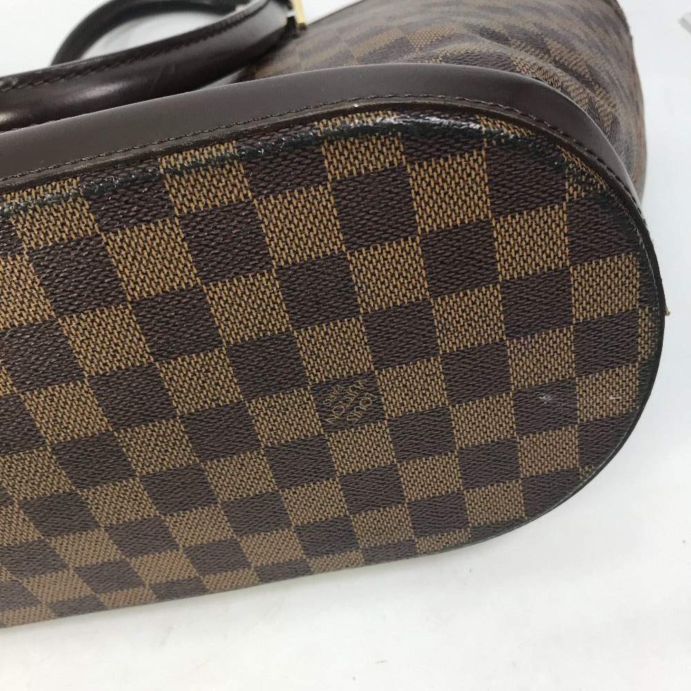 Louis Vuitton Tote Bag N51120 Damier Canvas Brown Damier Manosque Gm Women Used Authentic