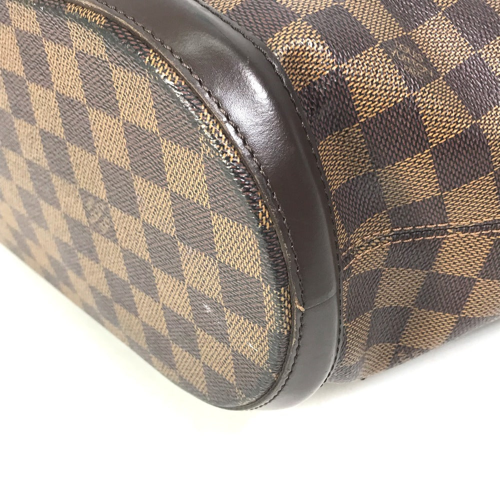 Louis Vuitton Tote Bag N51120 Damier Canvas Brown Damier Manosque Gm Women Used Authentic