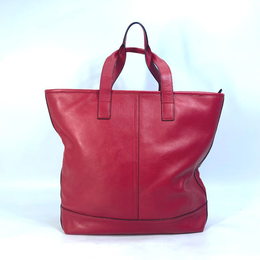 Coach Tote Bag F71699 Leather Red Shoulder Bag Shoulder Bag Logo