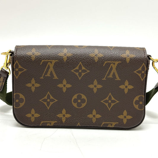 Louis Vuitton Shoulder Bag M80091 Monogram Canvas Brown Monogram Multi Pochette Felicie Women Used Authentic