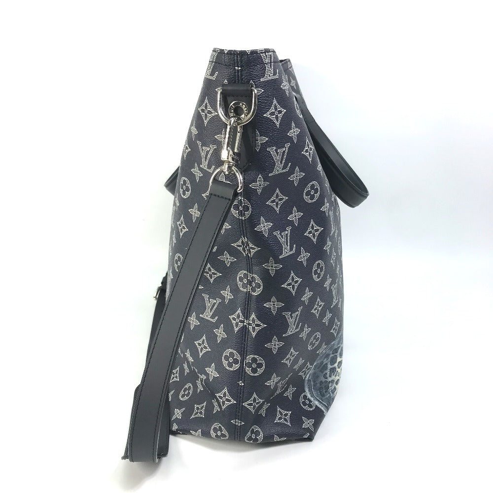 Louis Vuitton Tote Bag M54127 Monogram Savanna Canvas Navy Monogram Savanna Jake And Dinos Chapman