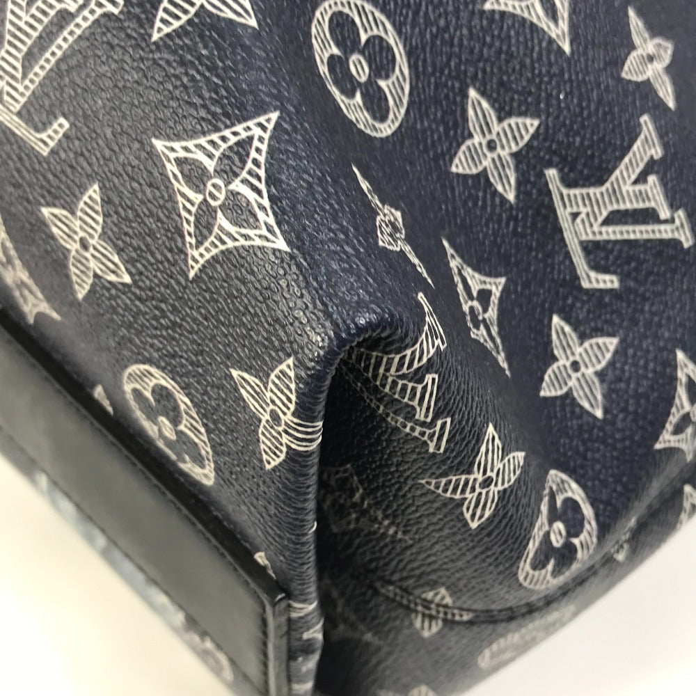 Louis Vuitton Tote Bag M54127 Monogram Savanna Canvas Navy Monogram Savanna Jake And Dinos Chapman