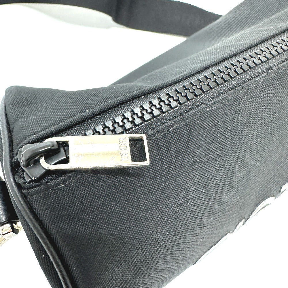 Dior Shoulder Bag Leather / Nylon Black Hajime Sorayama Collaboration Roller Bag