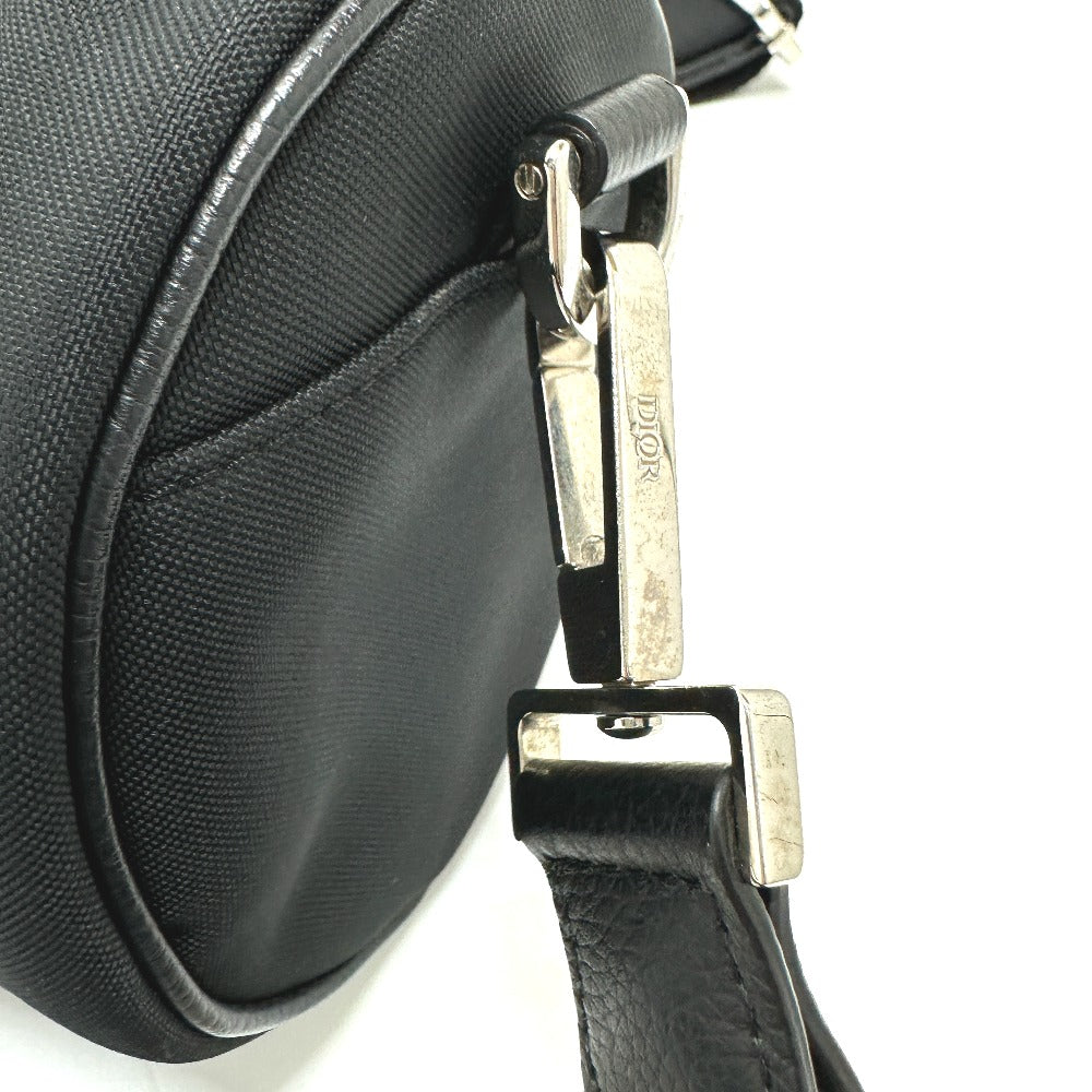 Dior Shoulder Bag Leather / Nylon Black Hajime Sorayama Collaboration Roller Bag