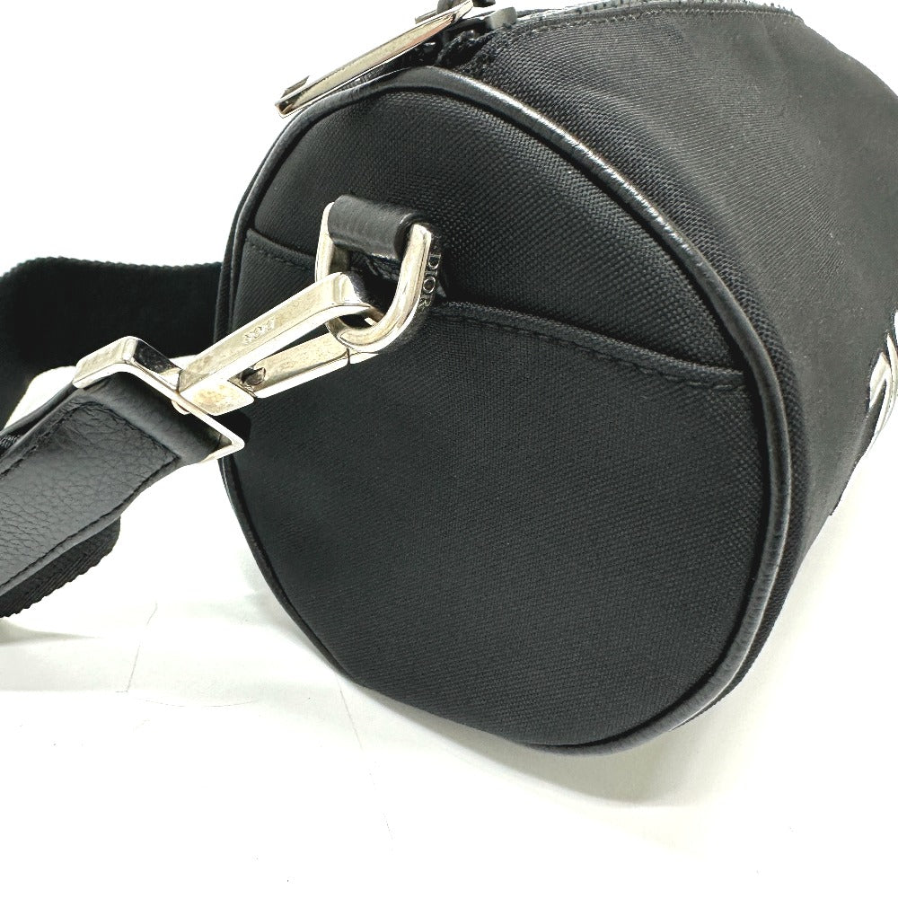 Dior Shoulder Bag Leather / Nylon Black Hajime Sorayama Collaboration Roller Bag