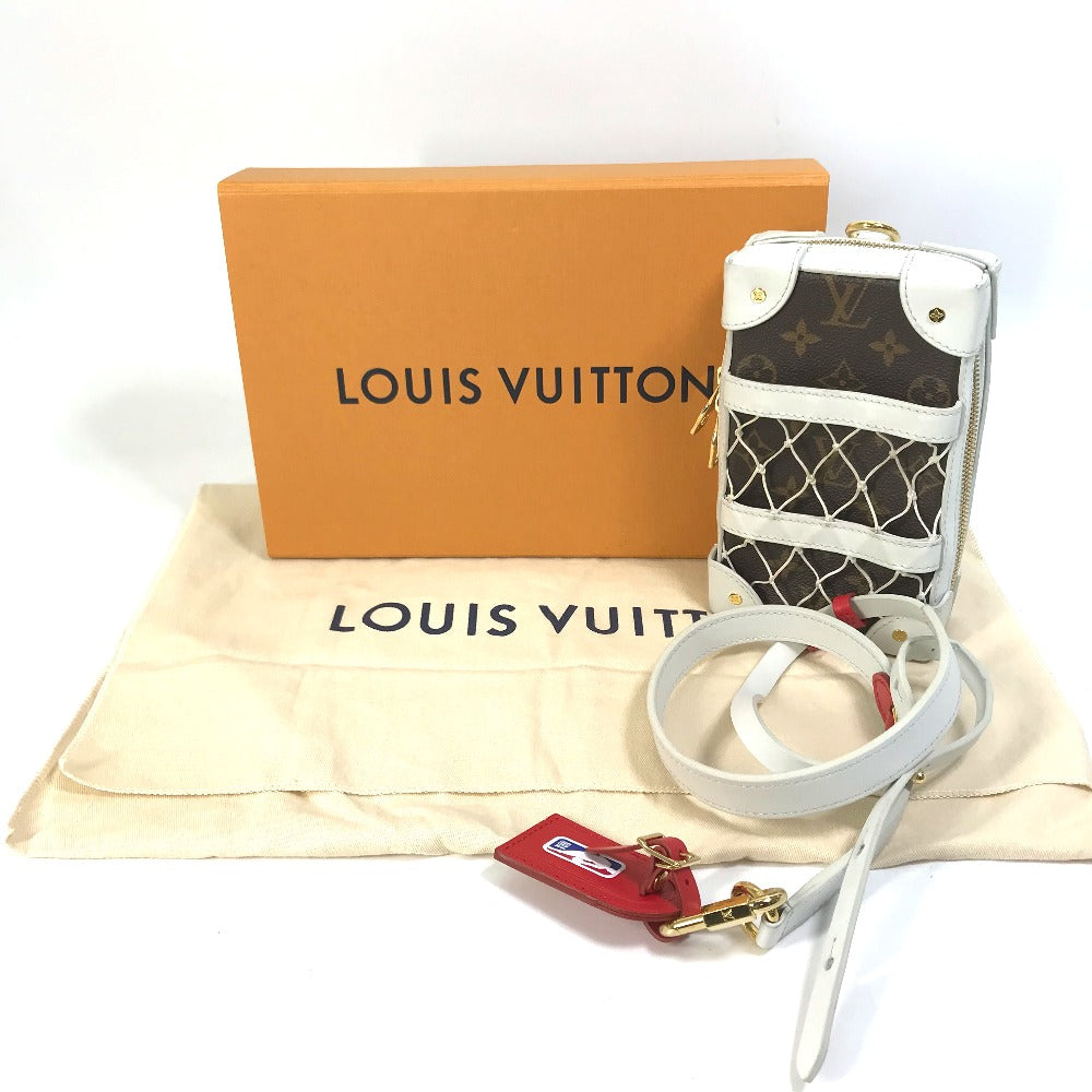 Louis Vuitton Shoulder Bag M80102 Leather, Monogram Canvas White L Vx Nba Soft Trunk Phone Box Mens Used Authentic