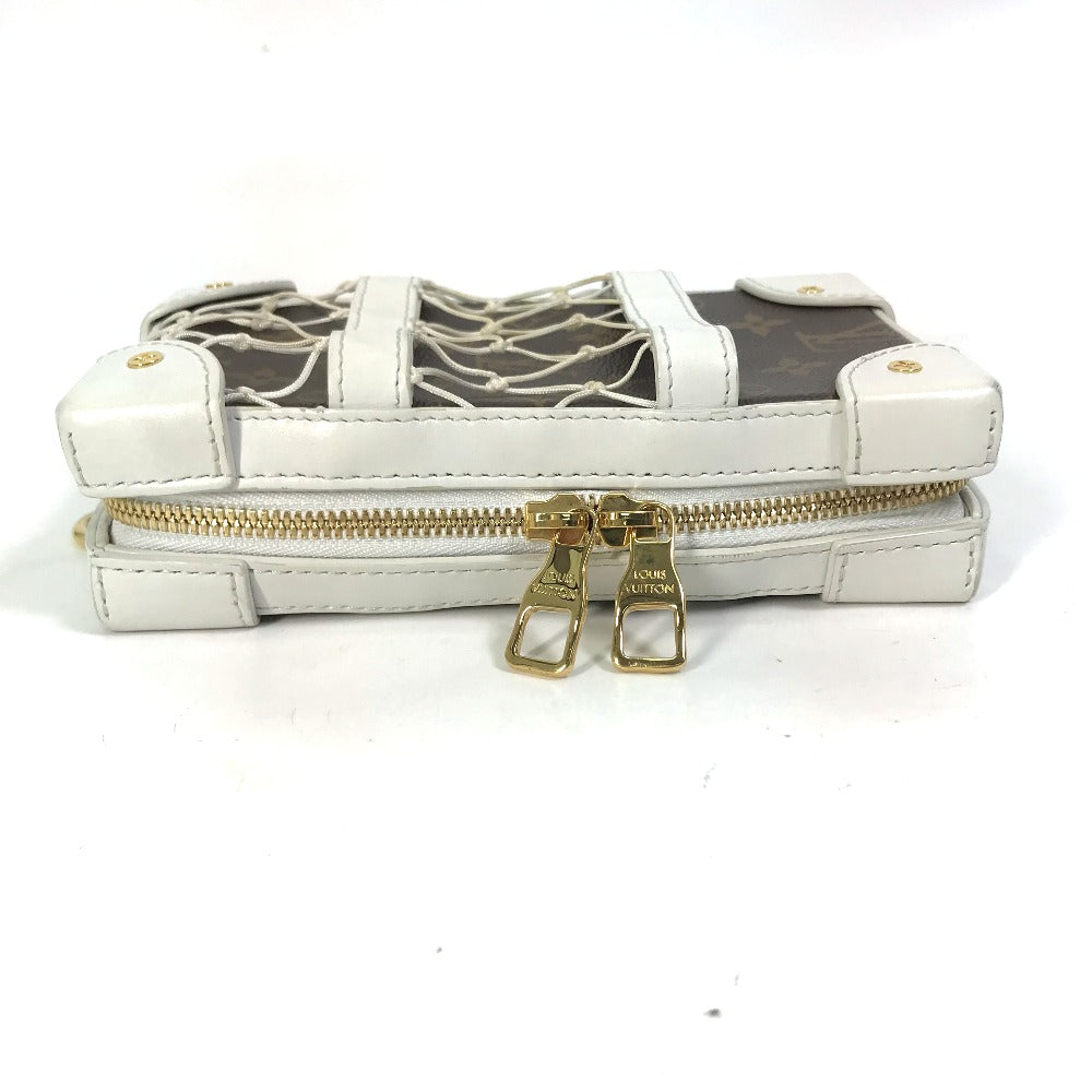 Louis Vuitton Shoulder Bag M80102 Leather, Monogram Canvas White L Vx Nba Soft Trunk Phone Box Mens Used Authentic