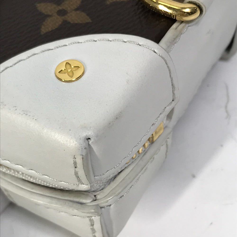 Louis Vuitton Shoulder Bag M80102 Leather, Monogram Canvas White L Vx Nba Soft Trunk Phone Box Mens Used Authentic