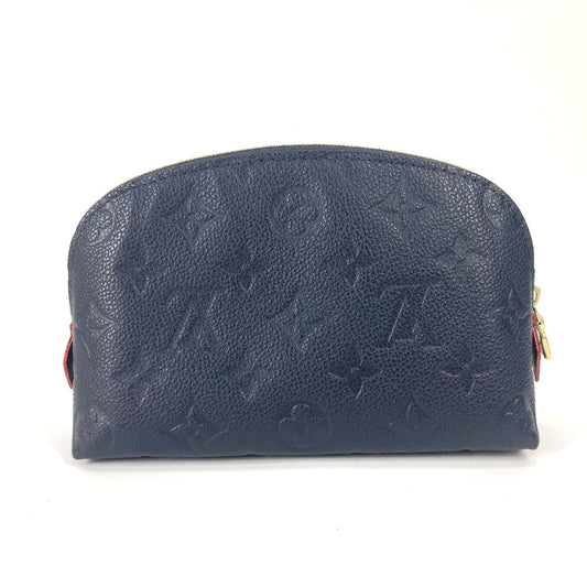 Louis Vuitton Pouch M69413 Monogram Ann Platt Leather Navy Monogram Ann Platt Pochette Cosmetic Women Used Authentic