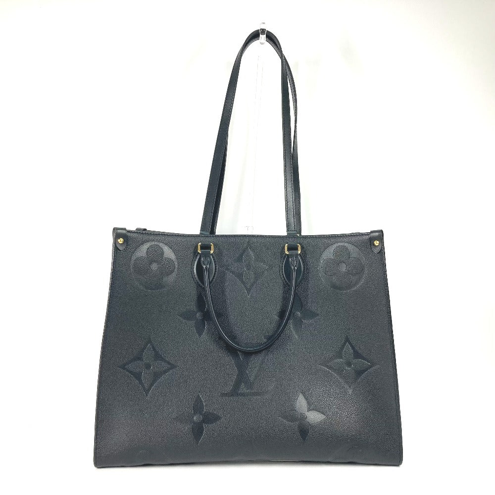 Louis Vuitton Tote Bag M44925 Monogram Ann Platt Leather Black Monogram Ann Platt On The Go Gm Women Used Authentic