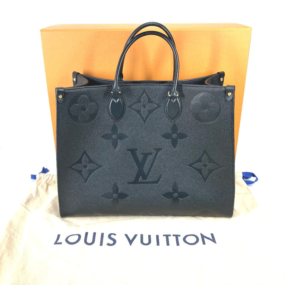 Louis Vuitton Tote Bag M44925 Monogram Ann Platt Leather Black Monogram Ann Platt On The Go Gm Women Used Authentic