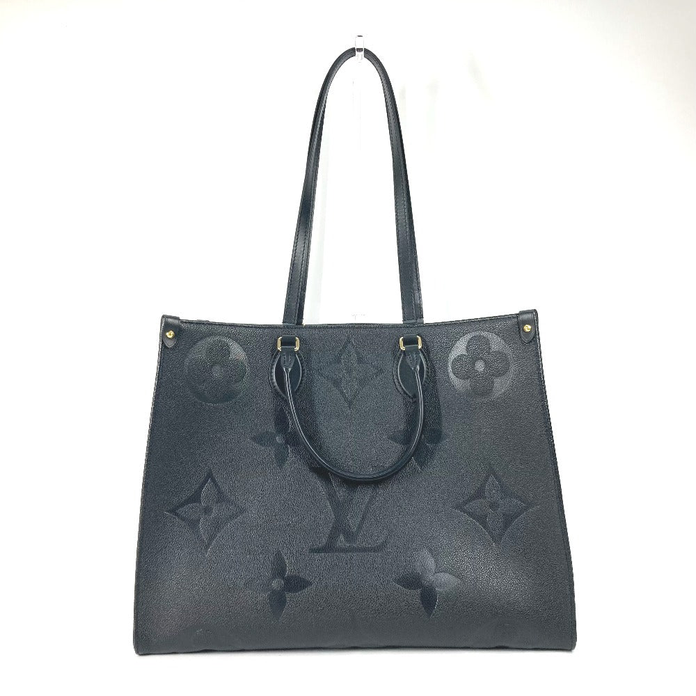 Louis Vuitton Tote Bag M44925 Monogram Ann Platt Leather Black Monogram Ann Platt On The Go Gm Women Used Authentic