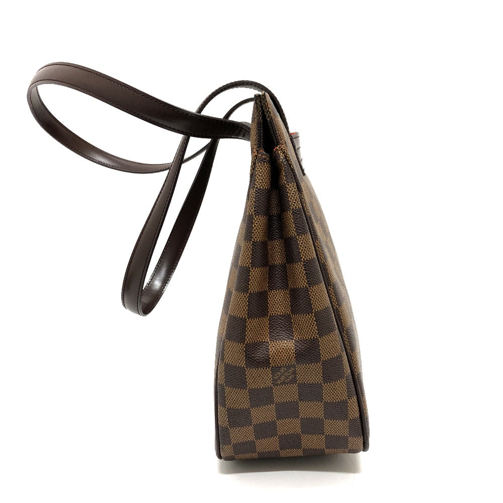 Louis Vuitton Tote Bag N51123 Damier Canvas Brown Parioli Women Used Authentic